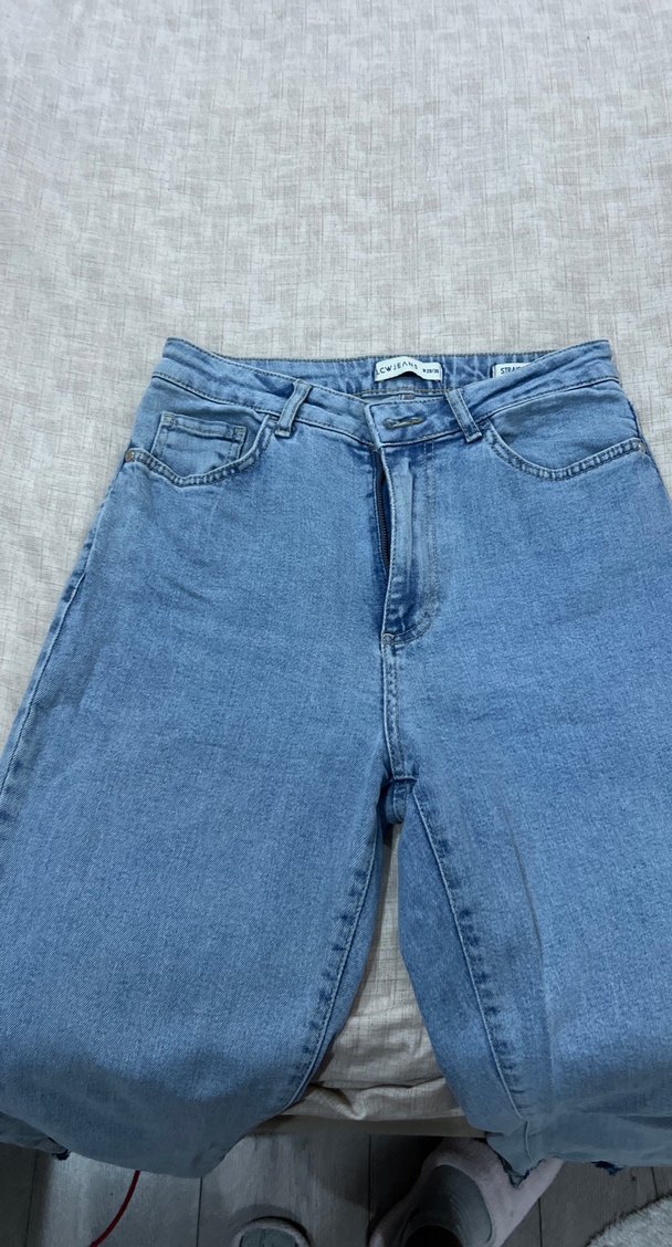 Mavi Midi Boy Regular Fit Kadın Denim Pantolon - Görsel 2