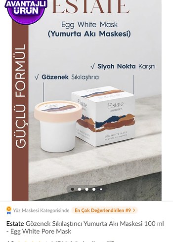 Estate Cosmetics Arındırıcı Temizleme Jeli ve Beyaz Kil Maskesi - Görsel 3