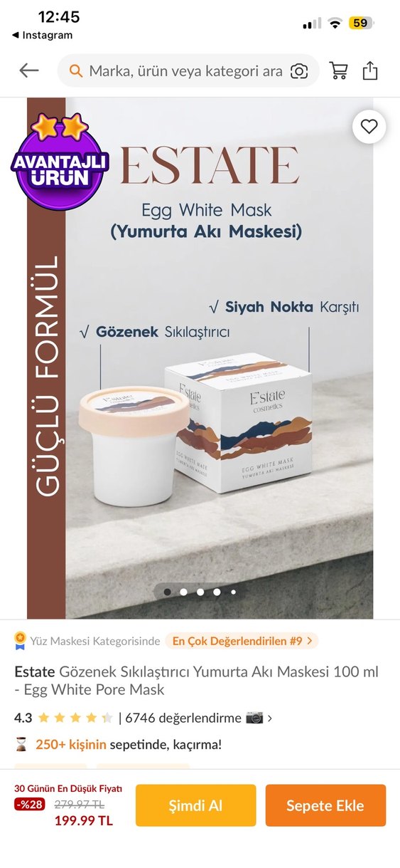 Estate Cosmetics Arındırıcı Temizleme Jeli ve Beyaz Kil Maskesi - Görsel 3