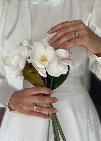 Beyaz nikah elbisesi - Görsel 2