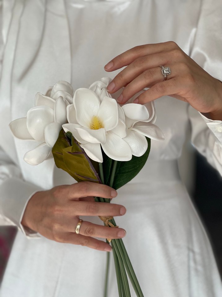 Beyaz nikah elbisesi - Görsel 2