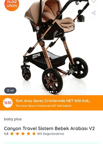 Siyah Bebek Arabası, Dayanıklı ve Rahat - Görsel 4