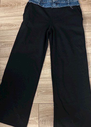 Kadın Siyah beli kot detayı olan eşofman hiç kullanılmadı - Görsel 2