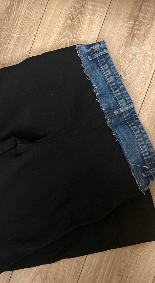 Kadın Siyah beli kot detayı olan eşofman hiç kullanılmadı - Görsel 4