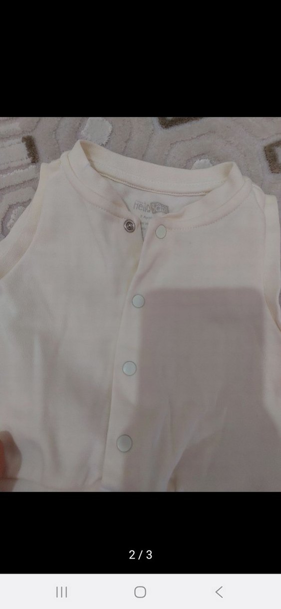 krem Pamuklu Yelek - Görsel 2