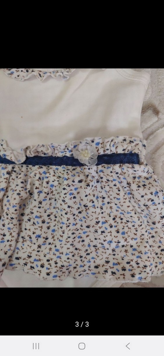 Kolsuz Fırfırlı Bebek Kız Body - Görsel 3