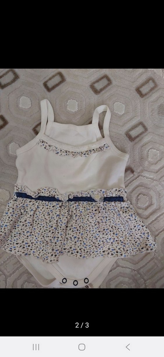 Kolsuz Fırfırlı Bebek Kız Body - Görsel 2