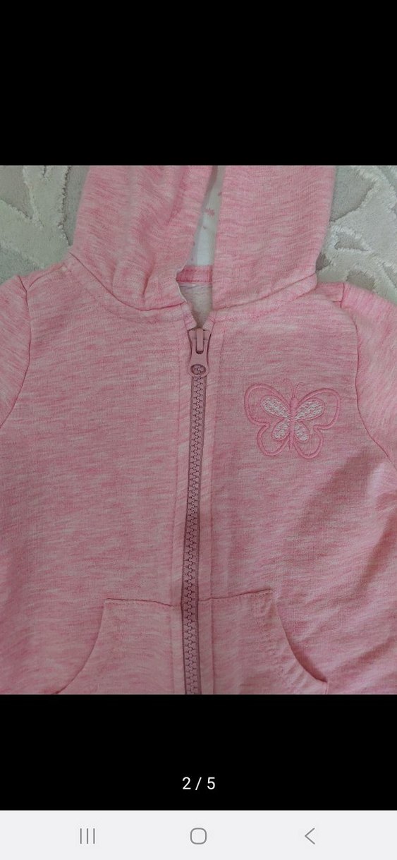 Fermuarlı Pembe Bebek Kız Tulum - Görsel 2