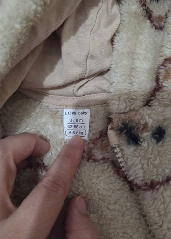 Kahverengi Kürklü Kapüşonlu Bebek Tulumu - Görsel 3