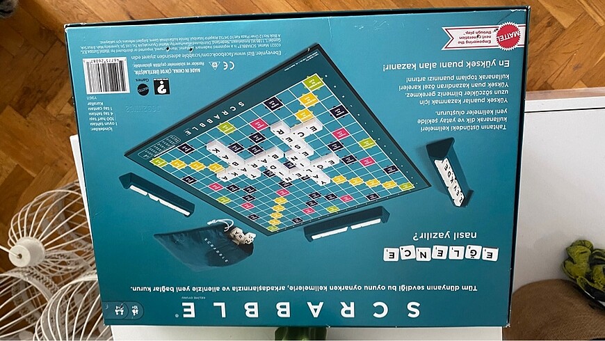  Beden Renk Scrabble kutu oyunu