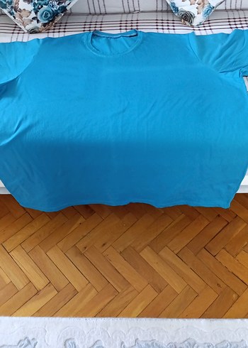Diğer Mavi Erkek kadin Oversize Tişört