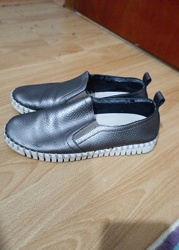 açık kahve Yılan Desenli Dolgu Topuk Espadril - Görsel 4