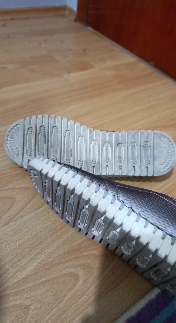 açık kahve Yılan Desenli Dolgu Topuk Espadril - Görsel 5