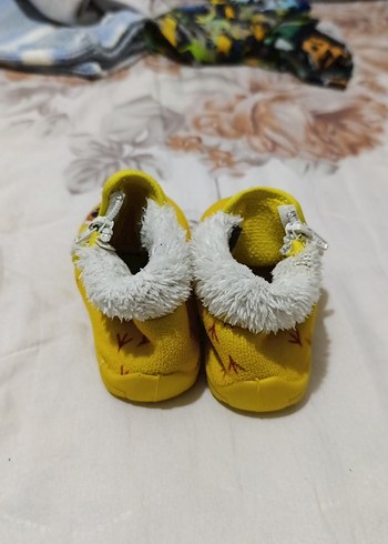 Sarı Kürklü Kız,erkek Çocuk Ev Terliği - Görsel 3