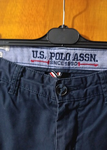 U.S. Polo Assn. Lacivert Kemerli Erkek Pantolon - Görsel 3