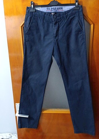 U.S. Polo Assn. Lacivert Kemerli Erkek Pantolon - Görsel 2