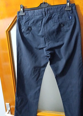 U.S. Polo Assn. Lacivert Kemerli Erkek Pantolon - Görsel 5