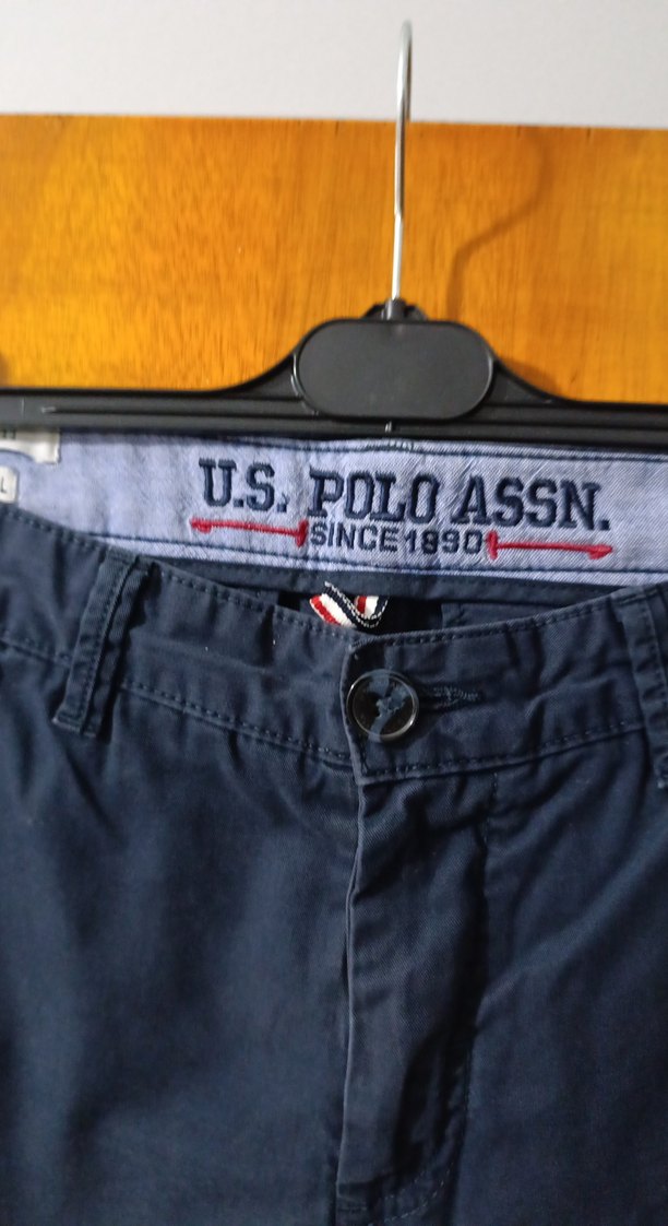 U.S. Polo Assn. Lacivert Kemerli Erkek Pantolon - Görsel 3