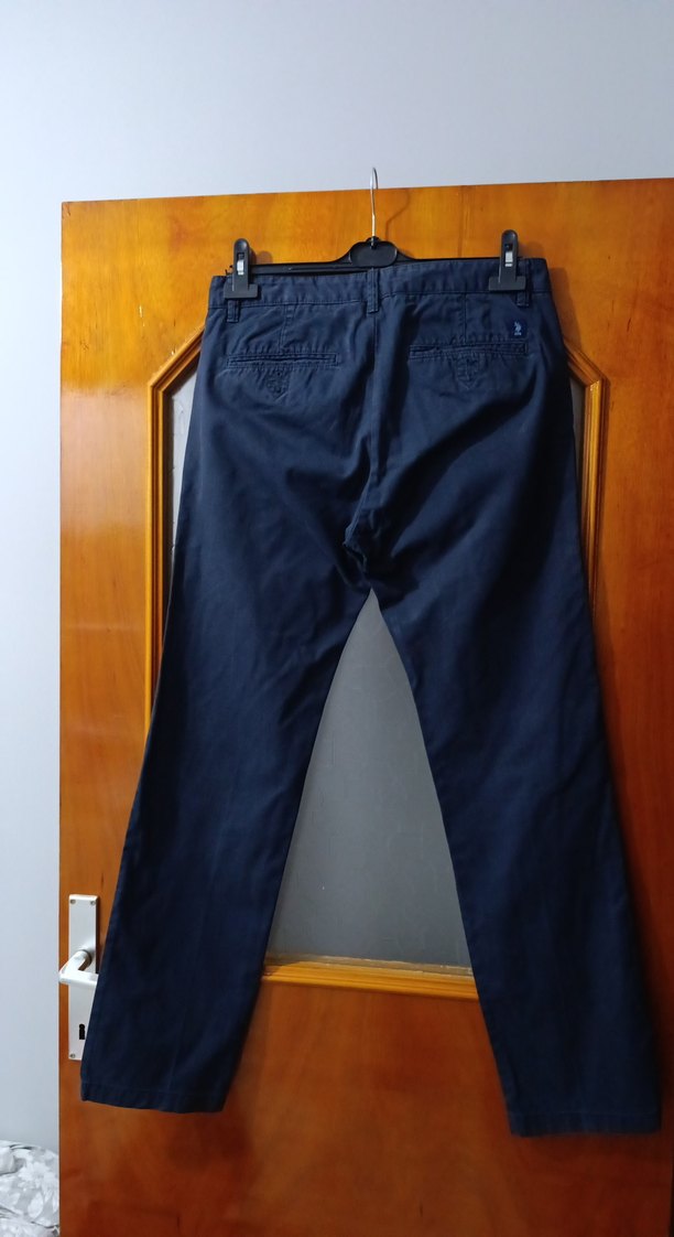 U.S. Polo Assn. Lacivert Kemerli Erkek Pantolon - Görsel 4