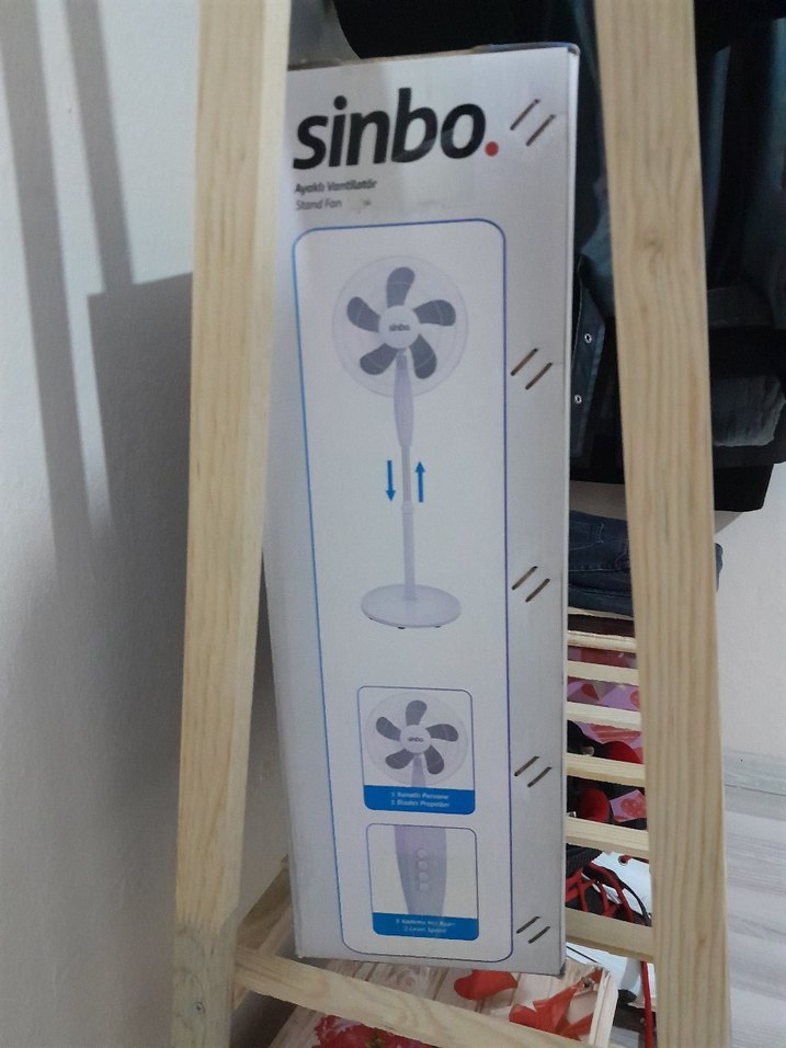 Sinbo 140 cm Ayaklı Vantilatör Beyaz - Görsel 3