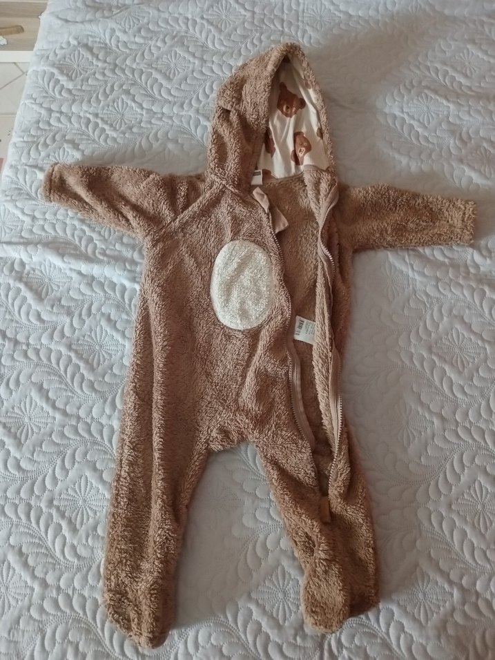 Kahverengi Kürklü Bebek Tulumu - Görsel 3