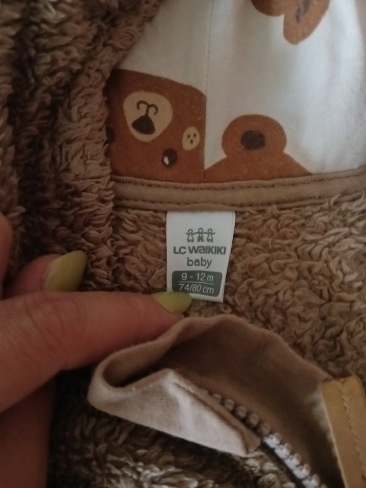 Kahverengi Kürklü Bebek Tulumu - Görsel 2