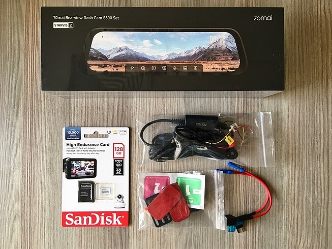 70mai Dikiz Aynası Kamera S500 Full Set