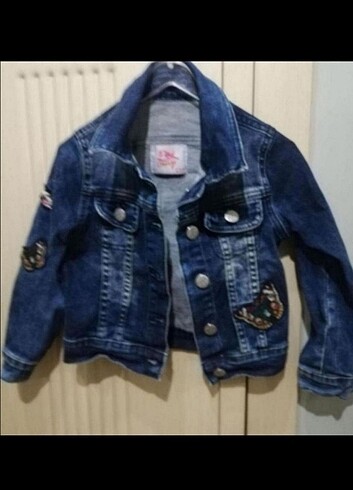 6 Yaş Beden lacivert Renk PİNK ORANGE 6 YAŞ KOT CEKET