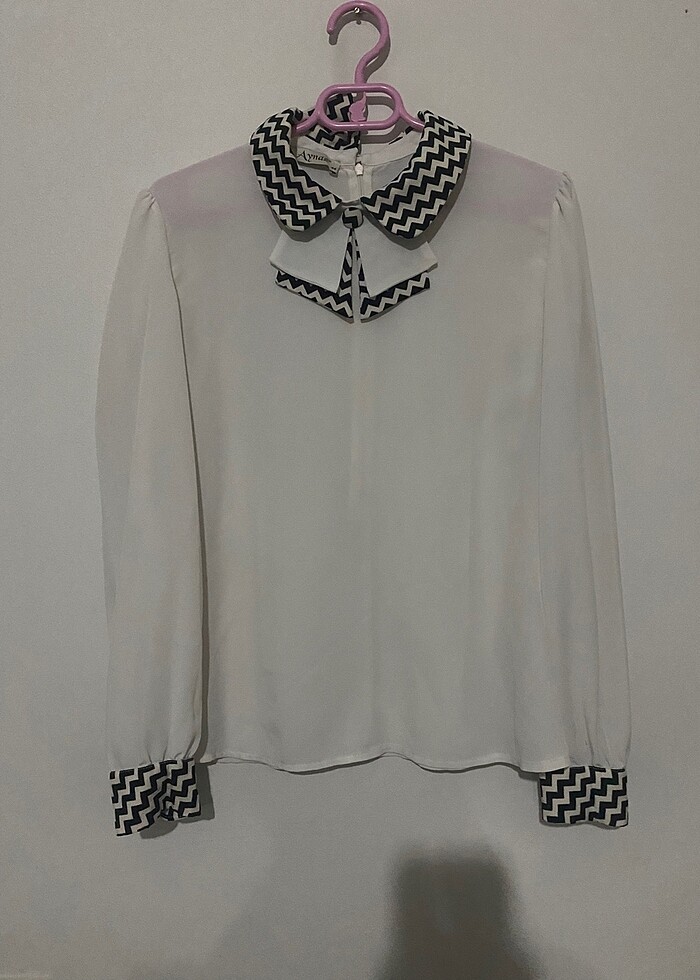 Fiyonklu gömlek - Görsel 3