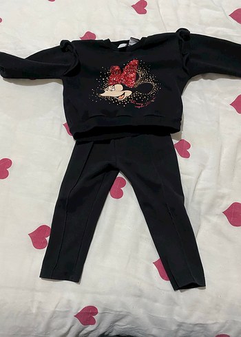 Kız Çocuk Kırmızı Baskılı Sweatshirt - Görsel 5