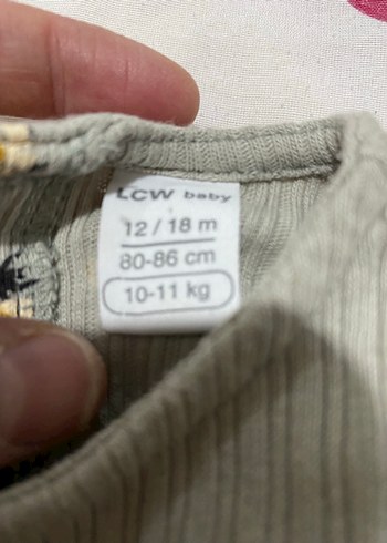 LCW Baby Gri Baskılı Bebek Önlüğü - Görsel 5