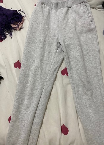 Gri Rahat Kesim Kadın Eşofman Altı - Görsel 2