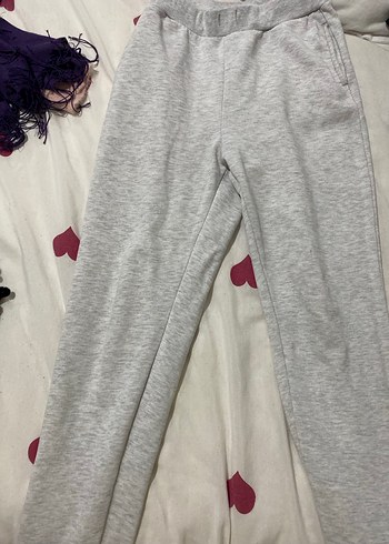 Gri Rahat Kesim Kadın Eşofman Altı - Görsel 3