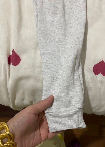 Gri Rahat Kesim Kadın Eşofman Altı - Görsel 5