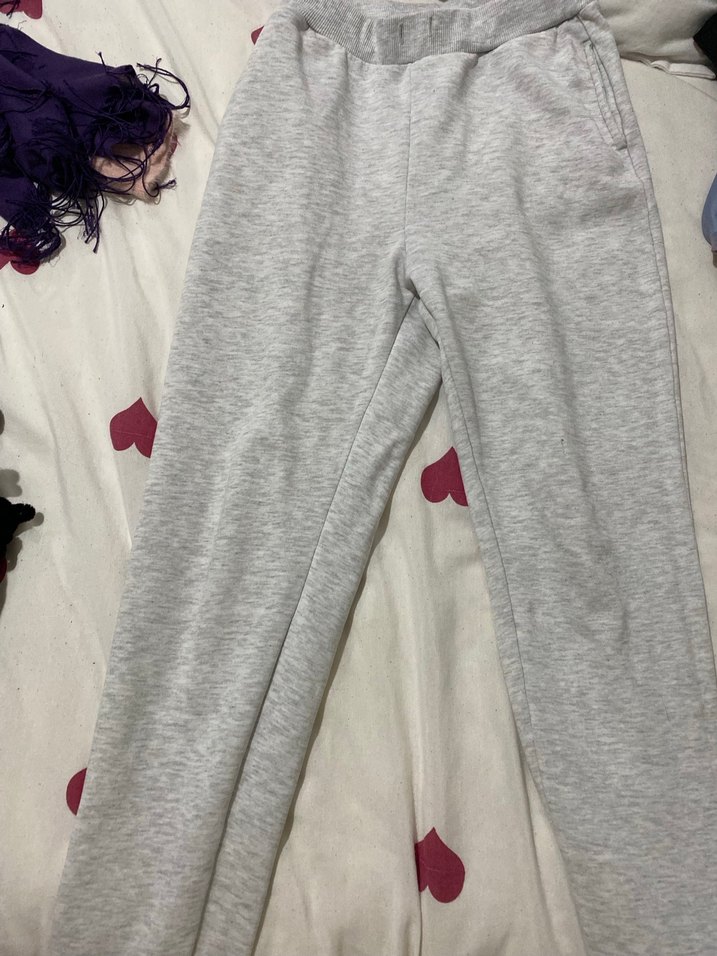 Gri Rahat Kesim Kadın Eşofman Altı - Görsel 3