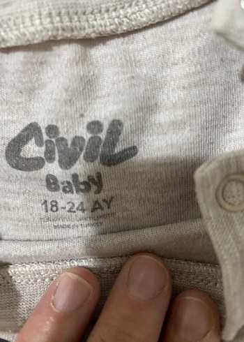 Gri Pamuklu Uzun Kollu çocukken Tişörtü - Görsel 3