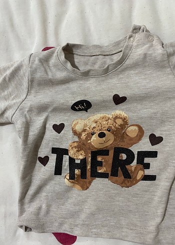 Gri Pamuklu Uzun Kollu çocukken Tişörtü - Görsel 2