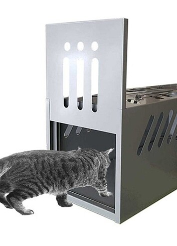 Kedi Canlı Yakalama Kafesi Zararsız Kedi Yakalama Tuzağı 