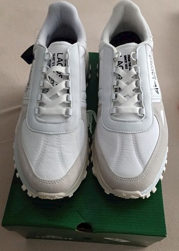 Lacoste Beyaz Gri Erkek Spor Ayakkabı