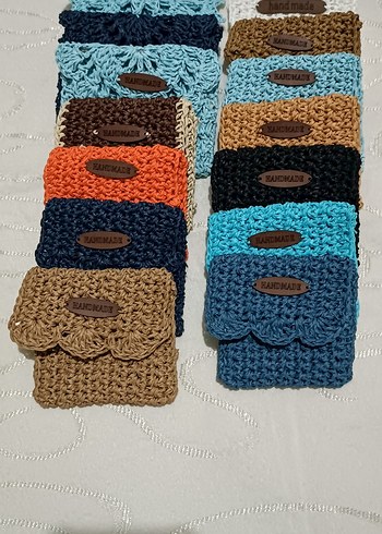 Bohem Örgü Renkli Cüzdan Seti - Görsel 3