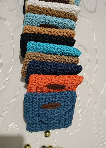 Bohem Örgü Renkli Cüzdan Seti - Görsel 4