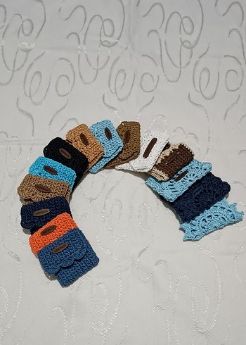 Bohem Örgü Renkli Cüzdan Seti - Görsel 8