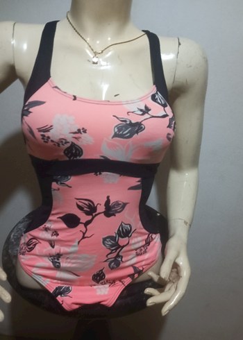 Kom Pembe Baskılı Kadın Mayo 36/38
