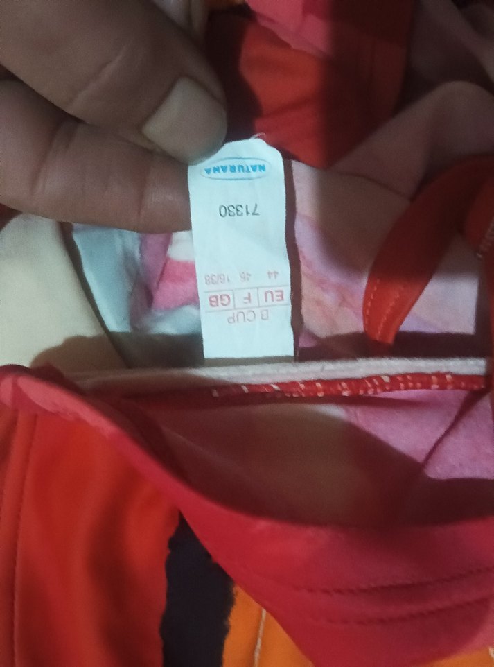 Kırmızı Drapeli 44 beden Kadın Mayo - Görsel 5