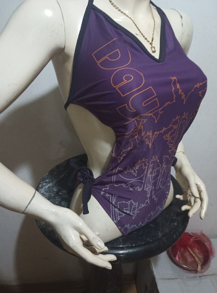 Puma orjınal Mor Baskılı Spor Kadın Mayo 42/44 - Görsel 3