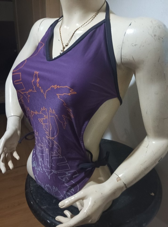 Puma orjınal Mor Baskılı Spor Kadın Mayo 42/44 - Görsel 4