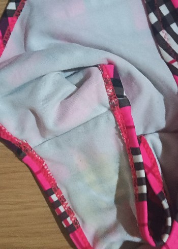 Kom 42 beden Pembe Mini Straplez Bağlamalı Mayo - Görsel 5