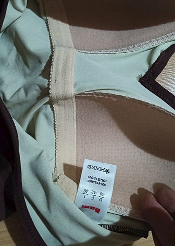 Kom Kadın Kahverengi V Yakalı mayo - Görsel 11