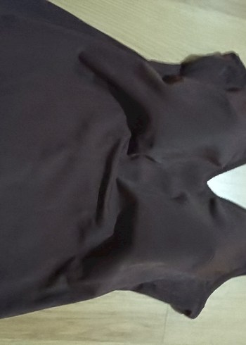 Kom Kadın Kahverengi V Yakalı mayo - Görsel 9