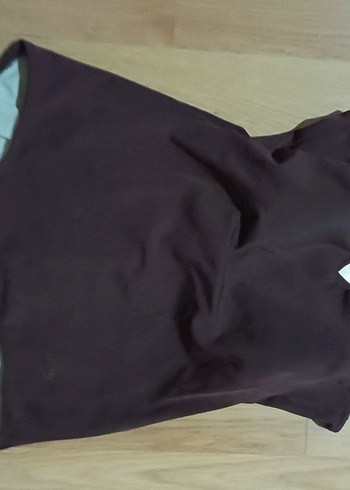 Kom Kadın Kahverengi V Yakalı mayo - Görsel 7